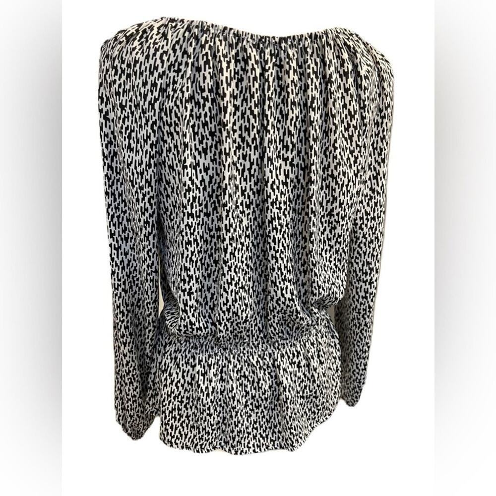 Ellen Tracy Womens Black/ White Top Size XS - Picture 3 of 6